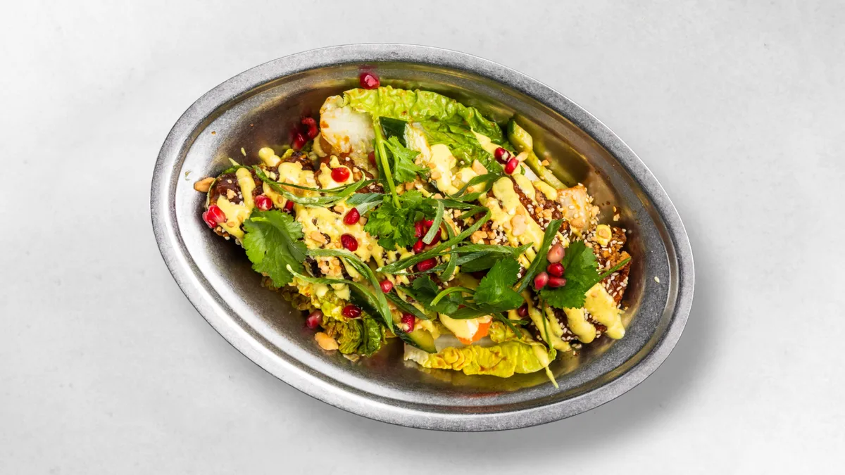 Korean Fried Chicken Salad