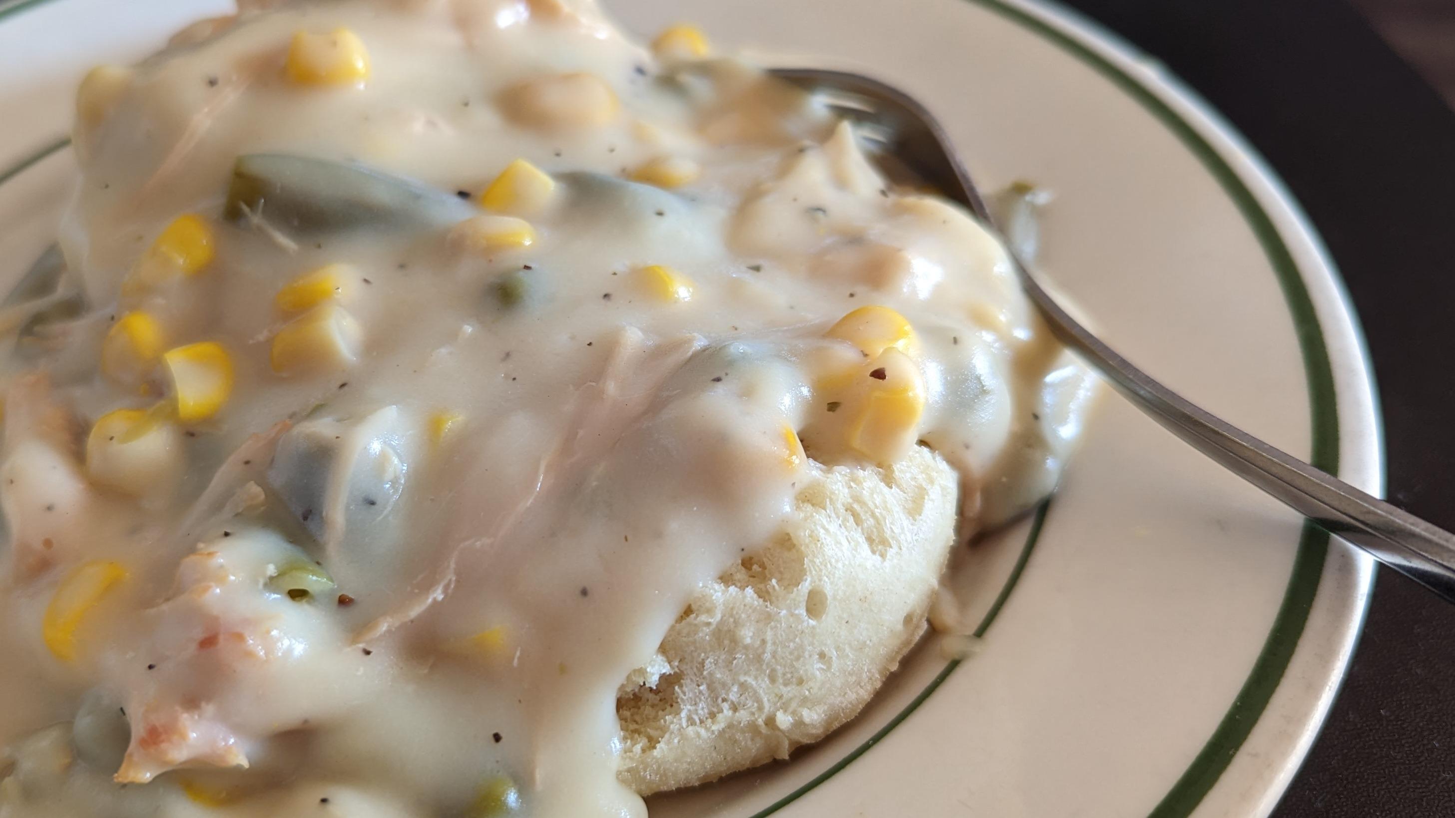 Chicken a la king (Tuesday)