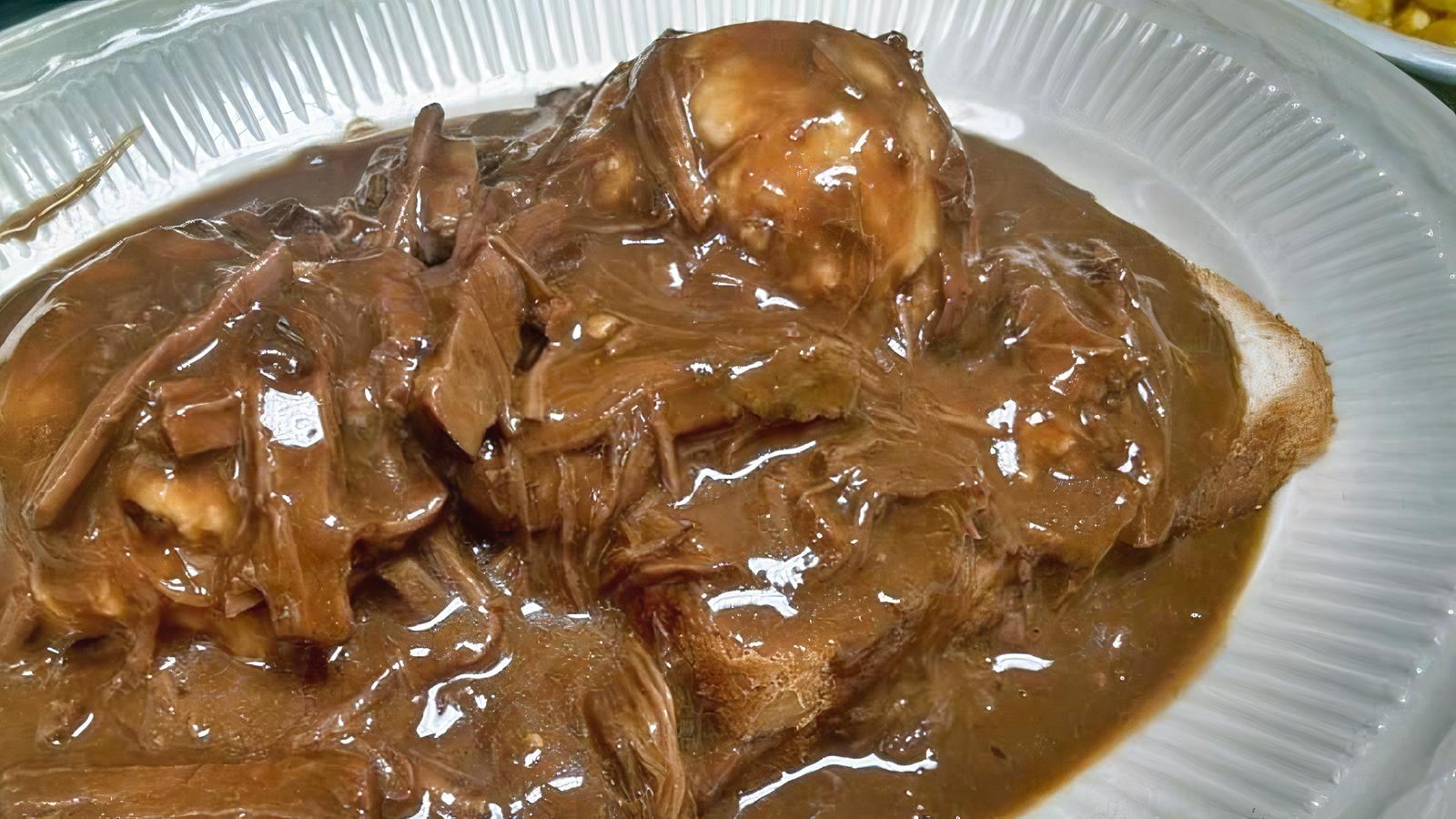 Roast beef Manhattan (Friday)
