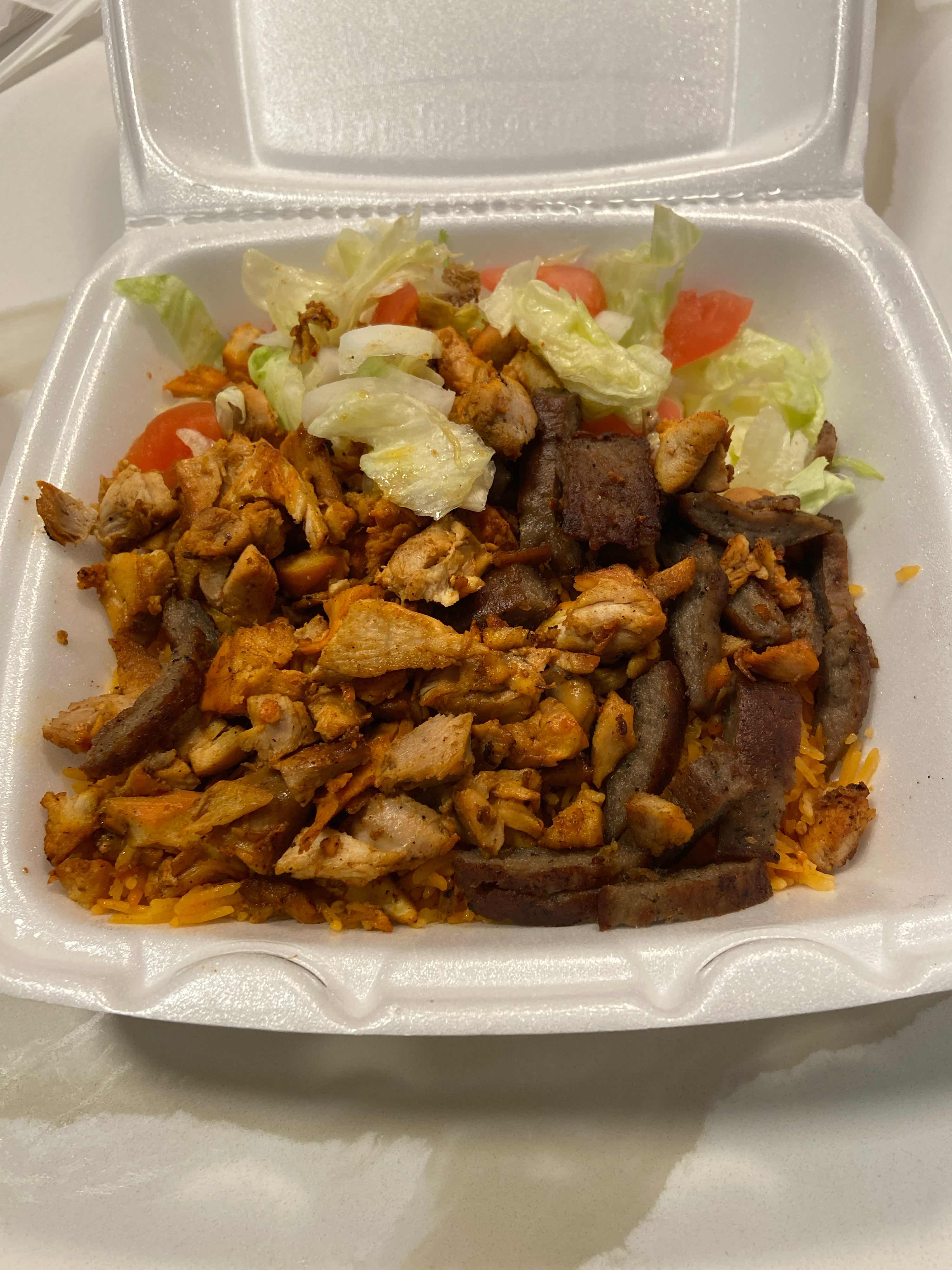 Lamb and Chicken Mix Rice