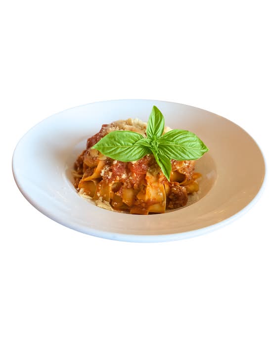 Homemade Pappardelle Bolognese