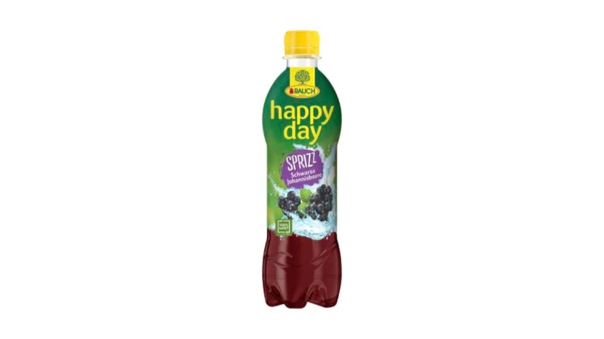 Rauch Happy Day Schwarze Johannisbeere Gespritzt 0,5l