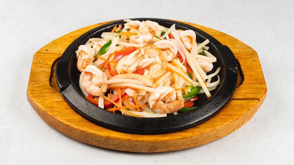 131 Mongolian roasted shrimps
