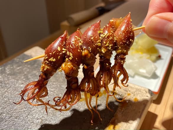 "Hotaru Ika" Firefly Squid Skewer