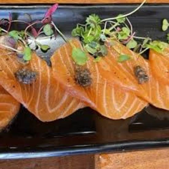 Salmon with Black Truffle Carpaccio