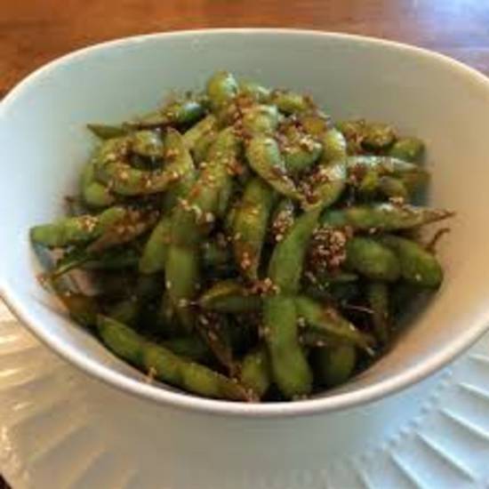 Spicy Garlic Edamame