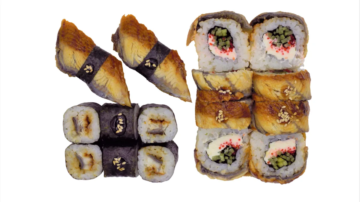 Unagi sushi set
