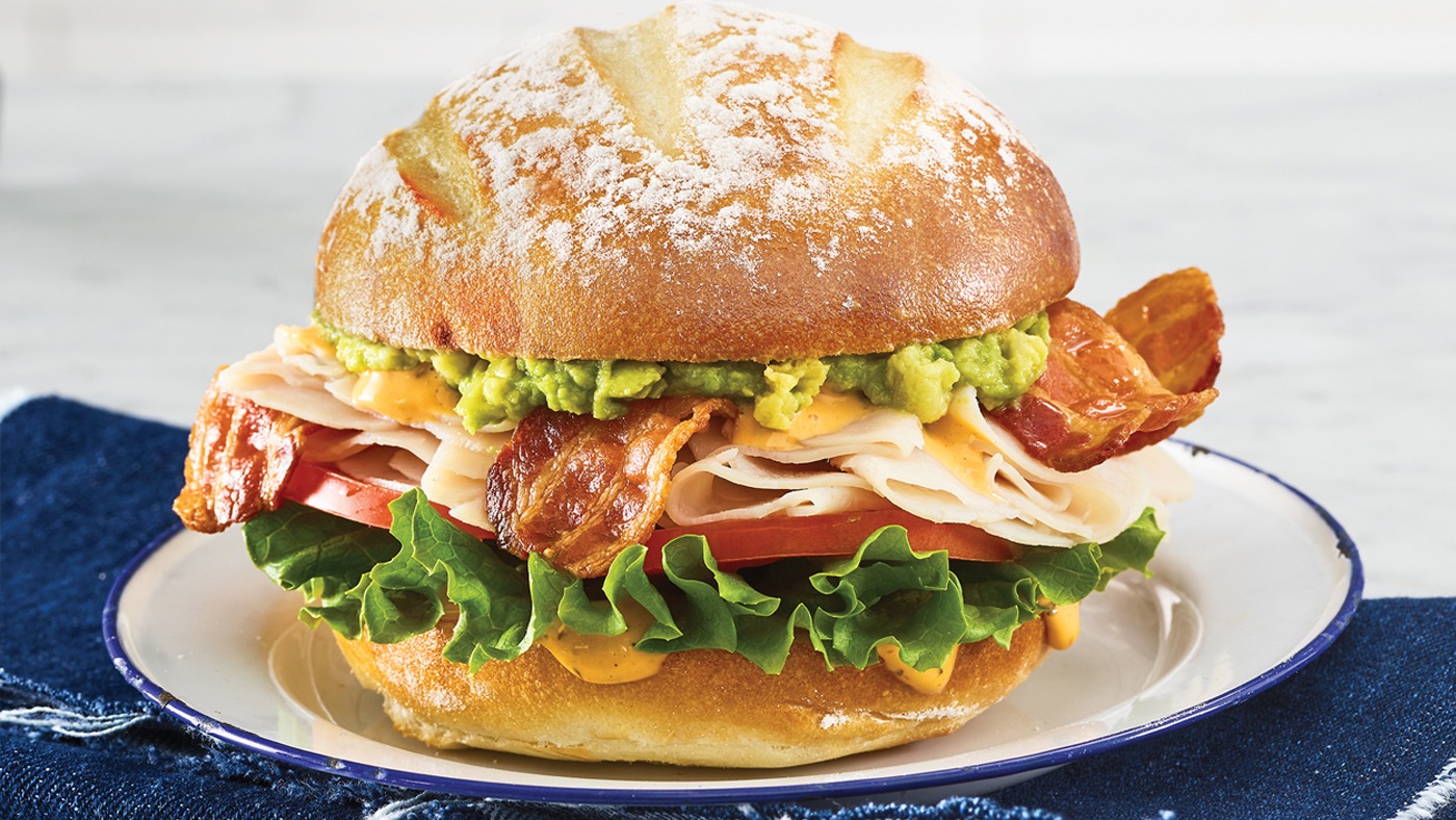 Turkey Avocado Club Sandwich