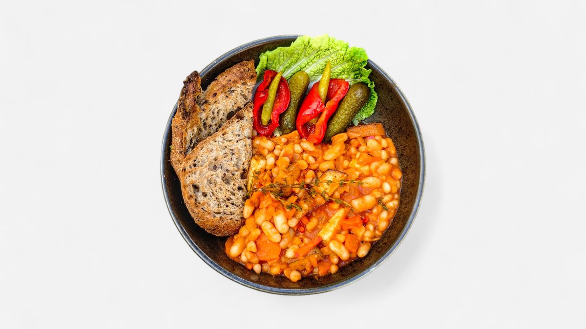 Iahnie de fasole cu afumatură vegană
