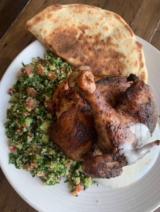 CHAR-GRILLED HALF CHICKEN
