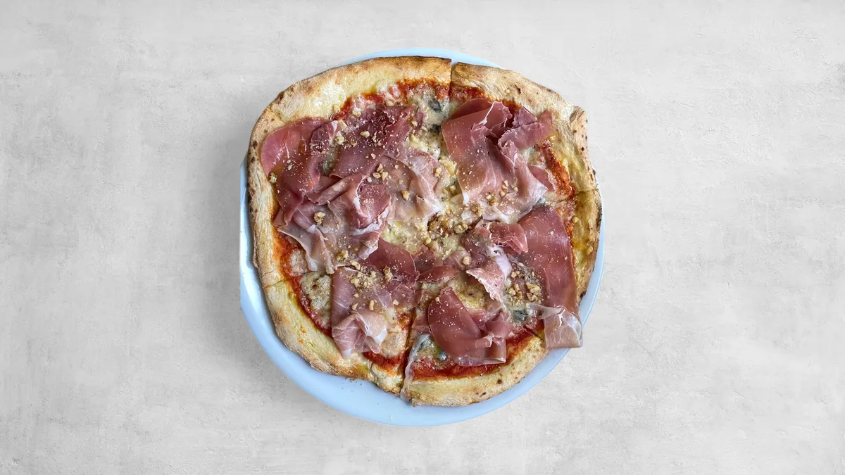 Gorgonzola, Parmaskinke og valnødder