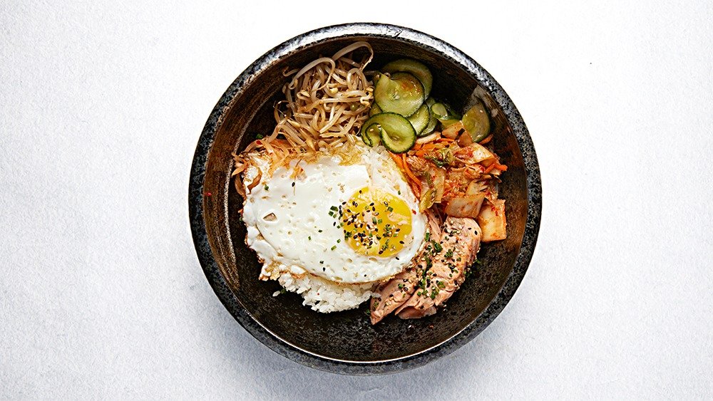 Bibimbap  Grillad Lax