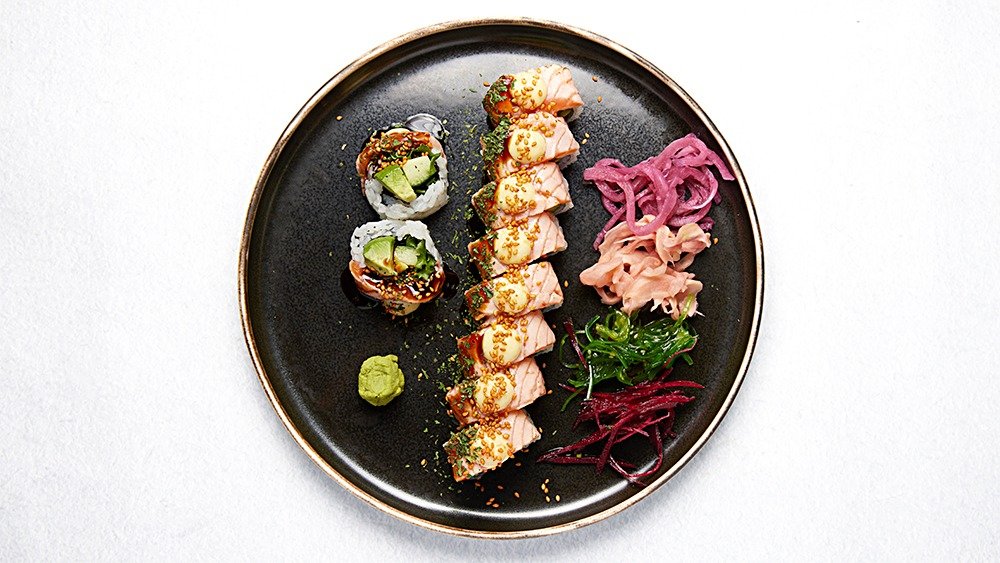 Krispig Salmon Roll - 10 bitar