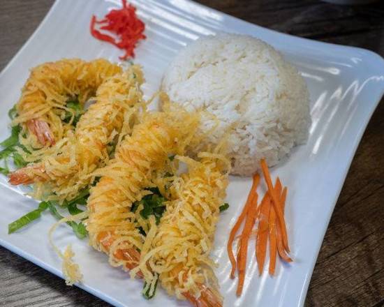 Fried Shrimp Curry Rice Platter