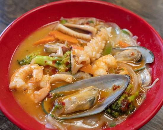 Hot and Spicy Seafood Ramen