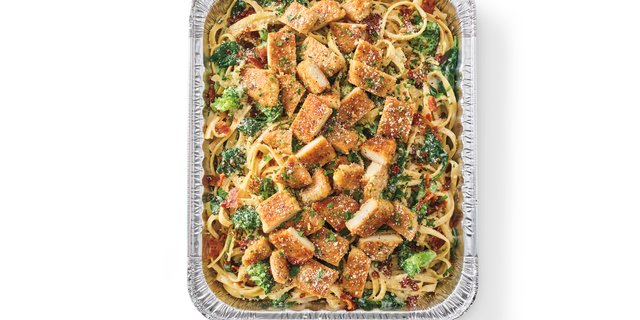 Crispy Chicken and Bacon Alfredo