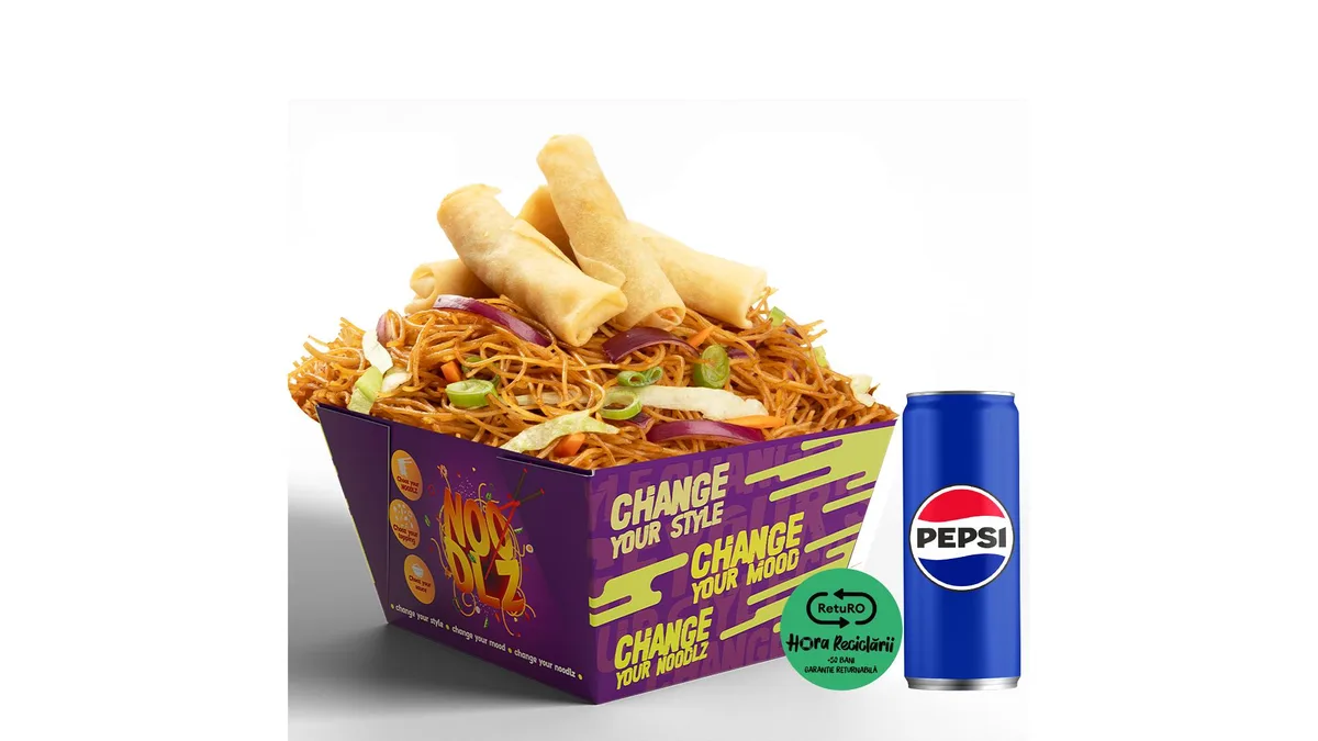 Meniu Noodles pachețele de primăvară