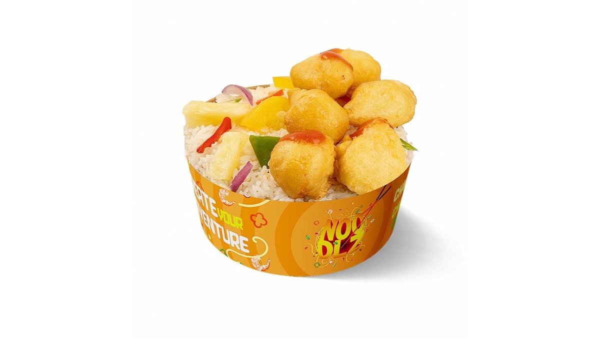 Orez/noodles + topping pui la alegere