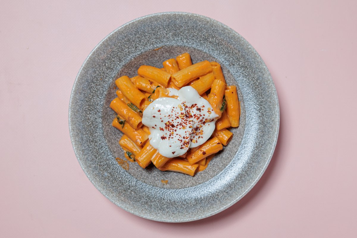 Rigatoni Fileto Pule and Mocarela