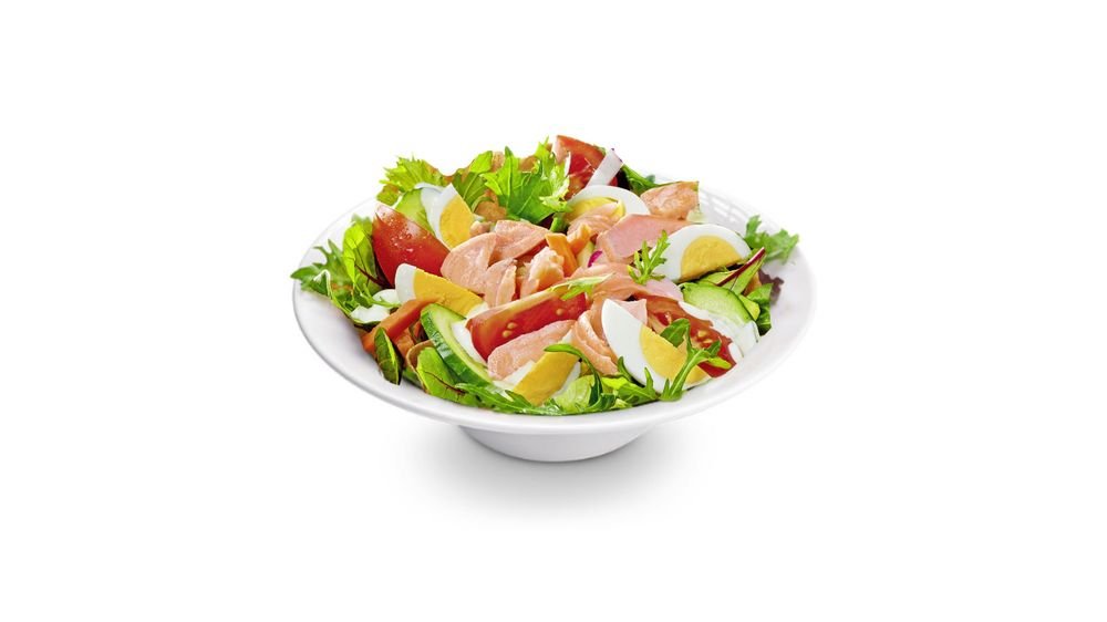 Salat-Bowl Pulled Lachs