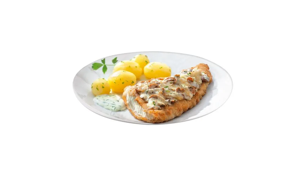 Fischfilet Champignon Menü
