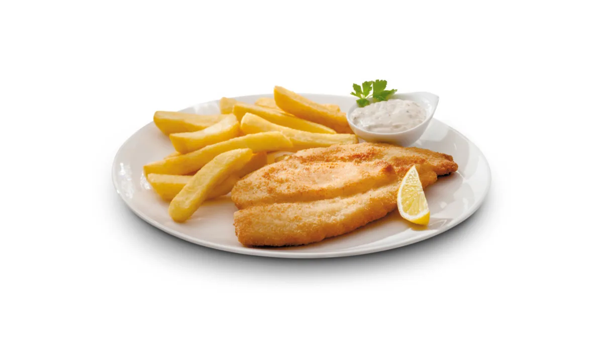 Grilled Pacific plaice fillet
