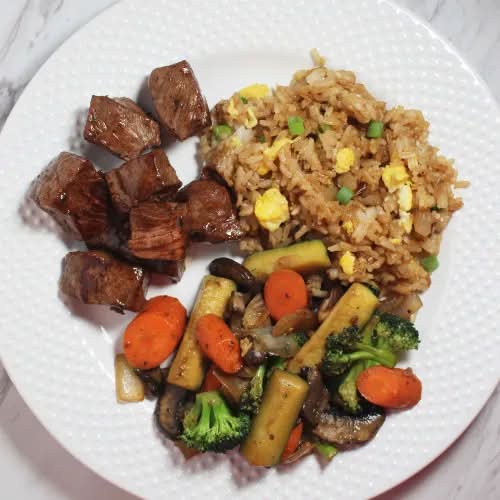 10. Hibachi Filet Mignon and Vegetables