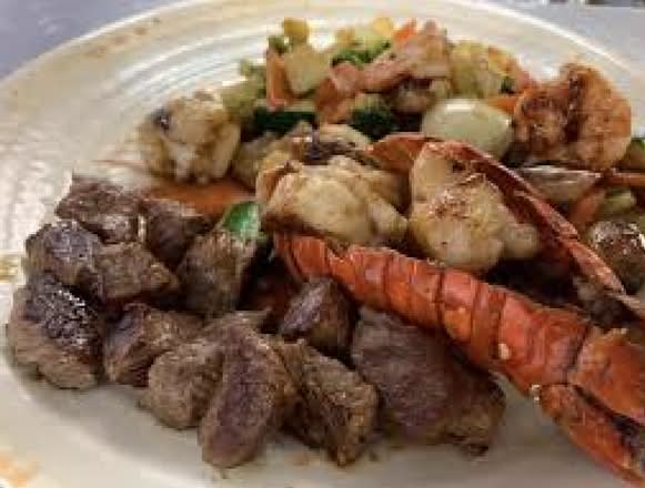 16. Hibachi Filet Mignon and Lobster Tail