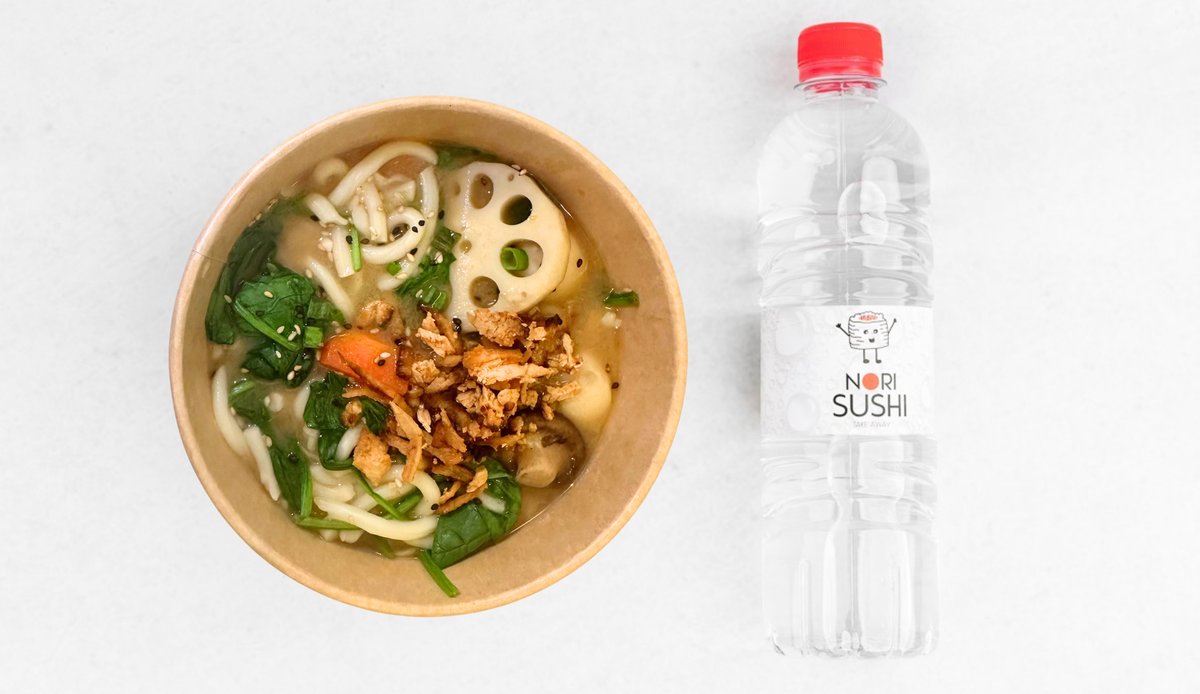 Miso juha z udon rezanci in voda 0.5 l