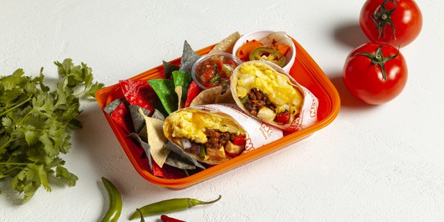 Vegetarian Breakfast Burrito Box