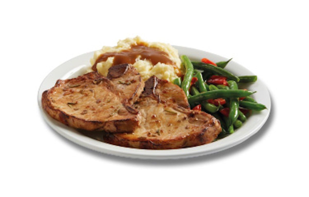 PORK CHOPS DINNER