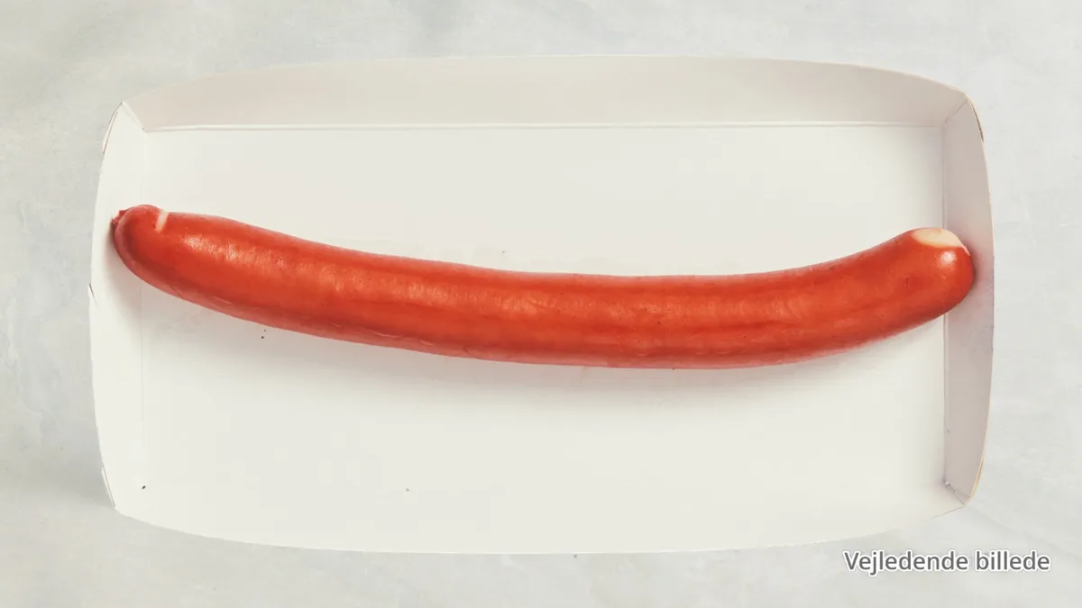 Rød frokostpølse