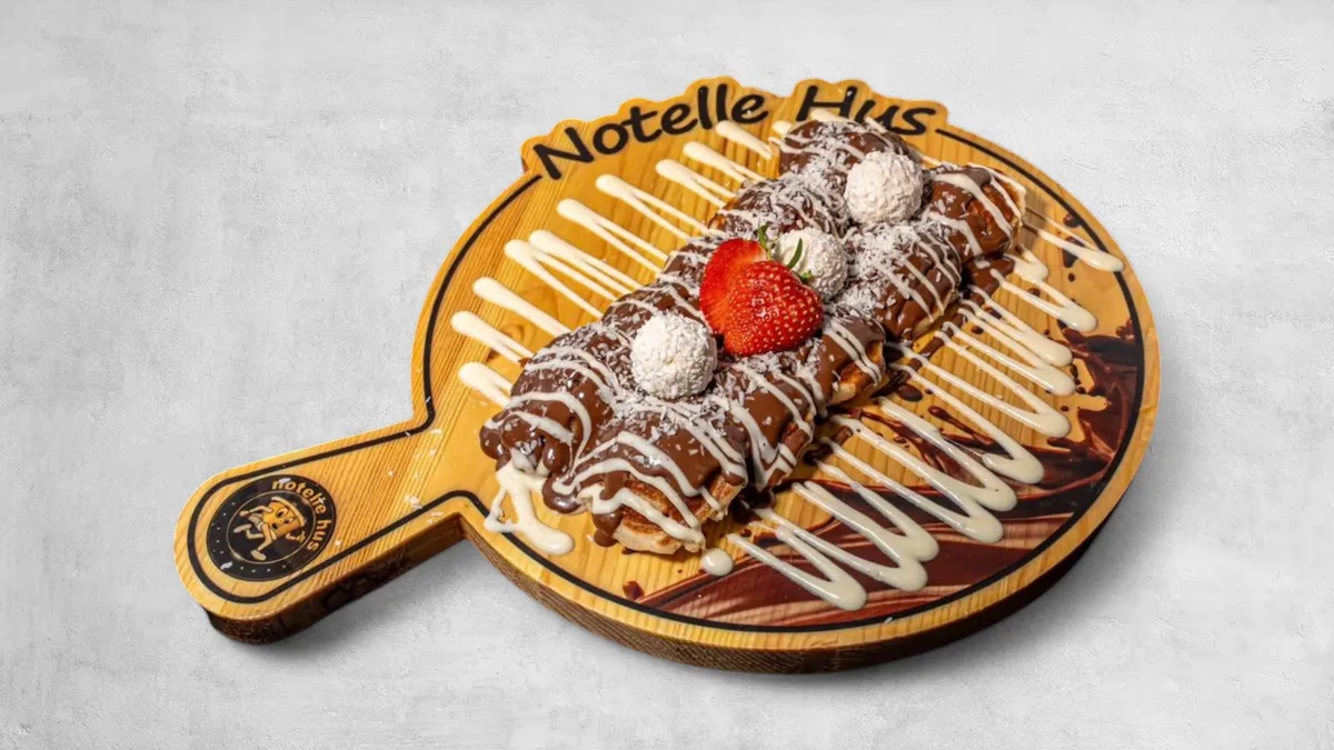 Mini pannkakor - Nutella and rafaello