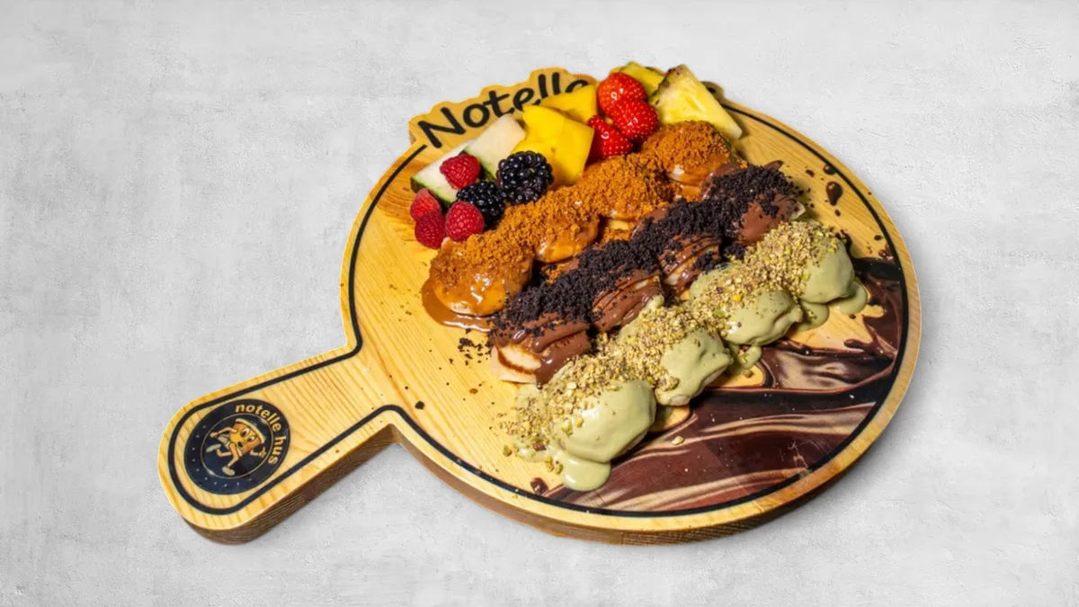 Mini pannkakor - Roma mix (Pistage ,lotus ,Nutella