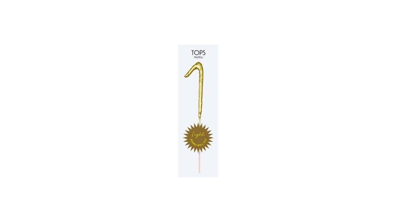 TOPS Malibu "1" Sparkler Candle