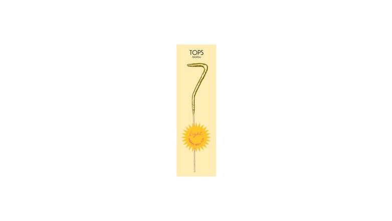 TOPS Malibu "7" Sparkler Candle