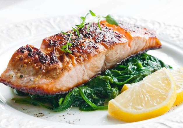 Fresh Grilled Salmon Piccata style
