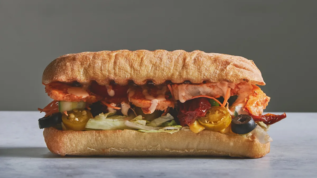 Sandwich menu