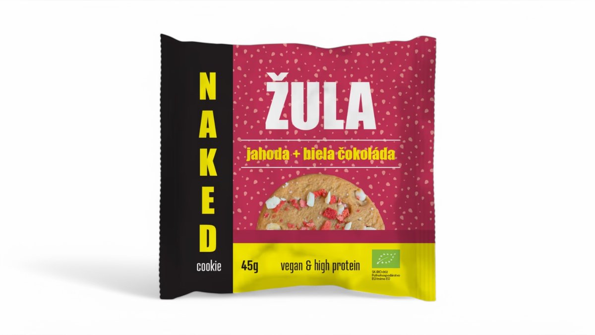 Naked Cookie  – Jahoda + Biela čokoláda