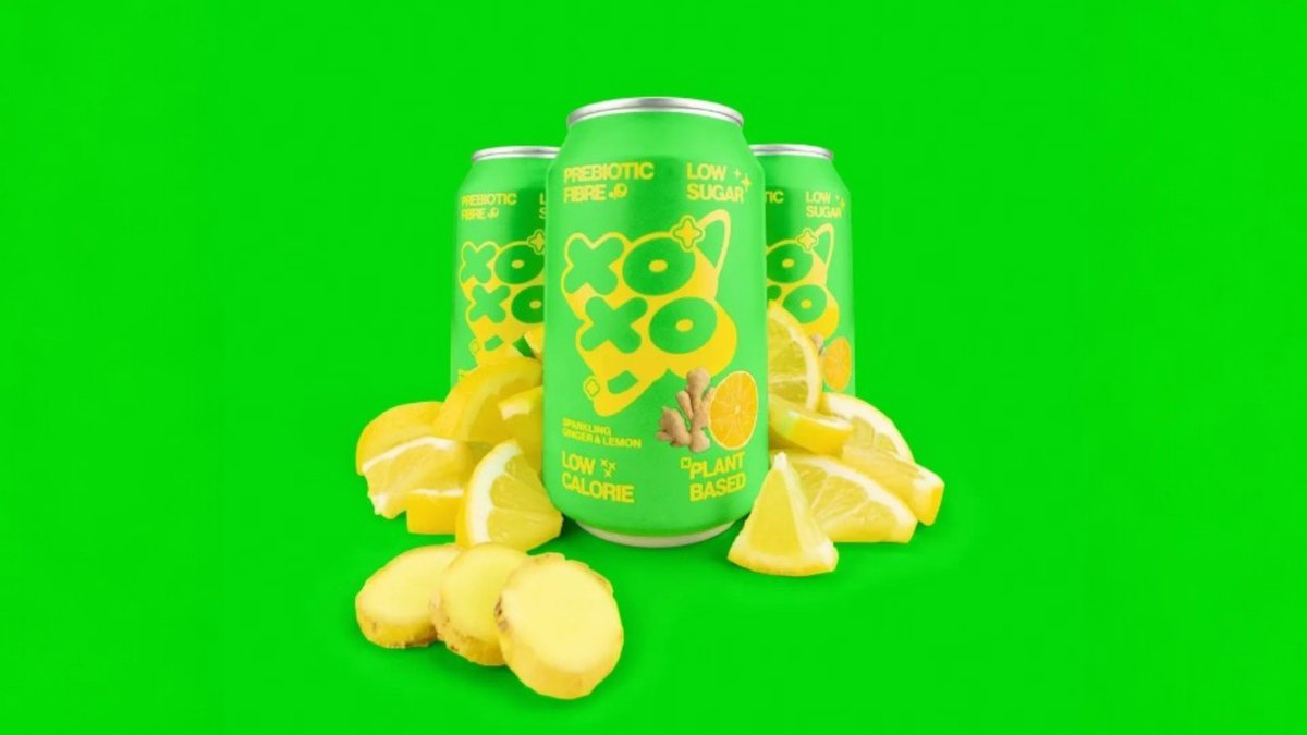 XOXO Ginger and Lemon Sparkling Soda 330ml
