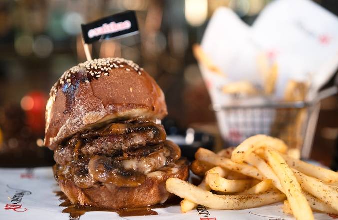 (Uber) BBQ Mushroom Double Nusret Burger