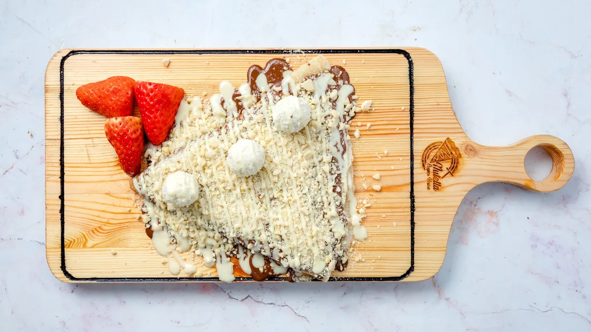 Crepes, Nutella and Raffaelo