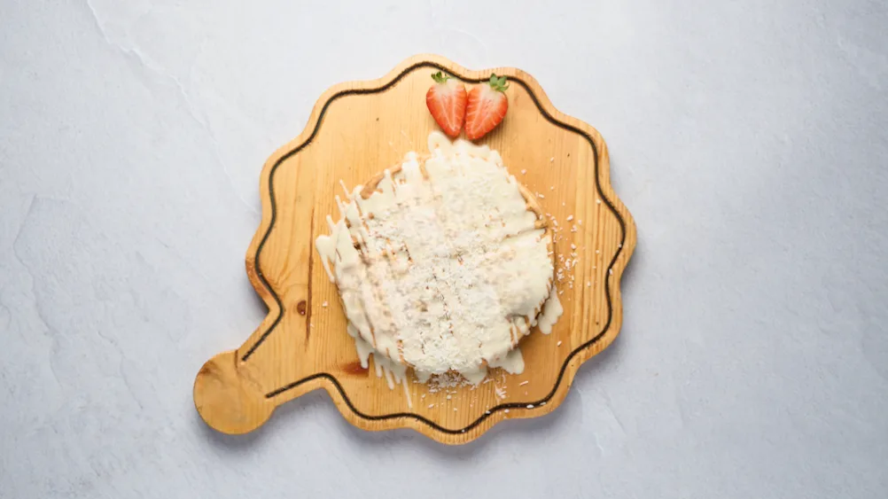 Våfflor, vitchoklad utan raffaello