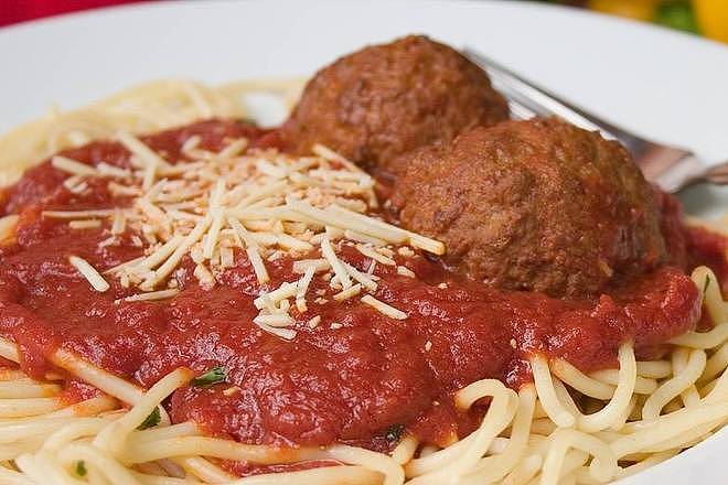 Pasta Marinara with Meatballs