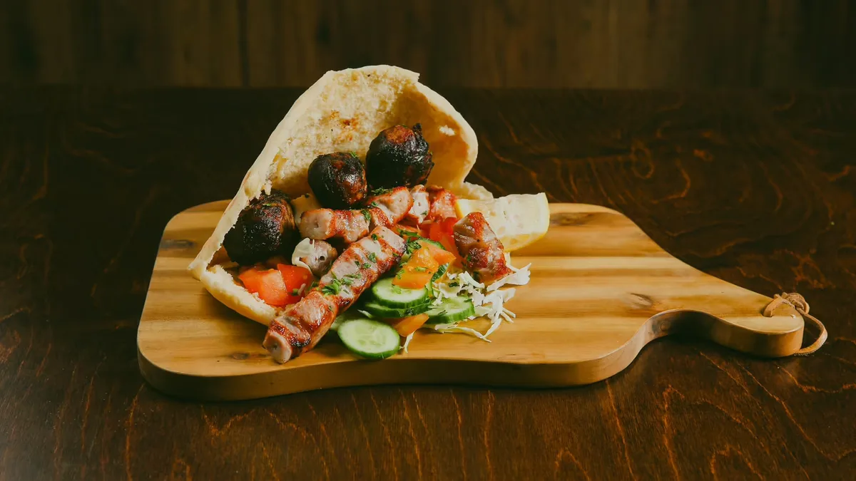 Mix Pork Souvlaki and Sheftalia