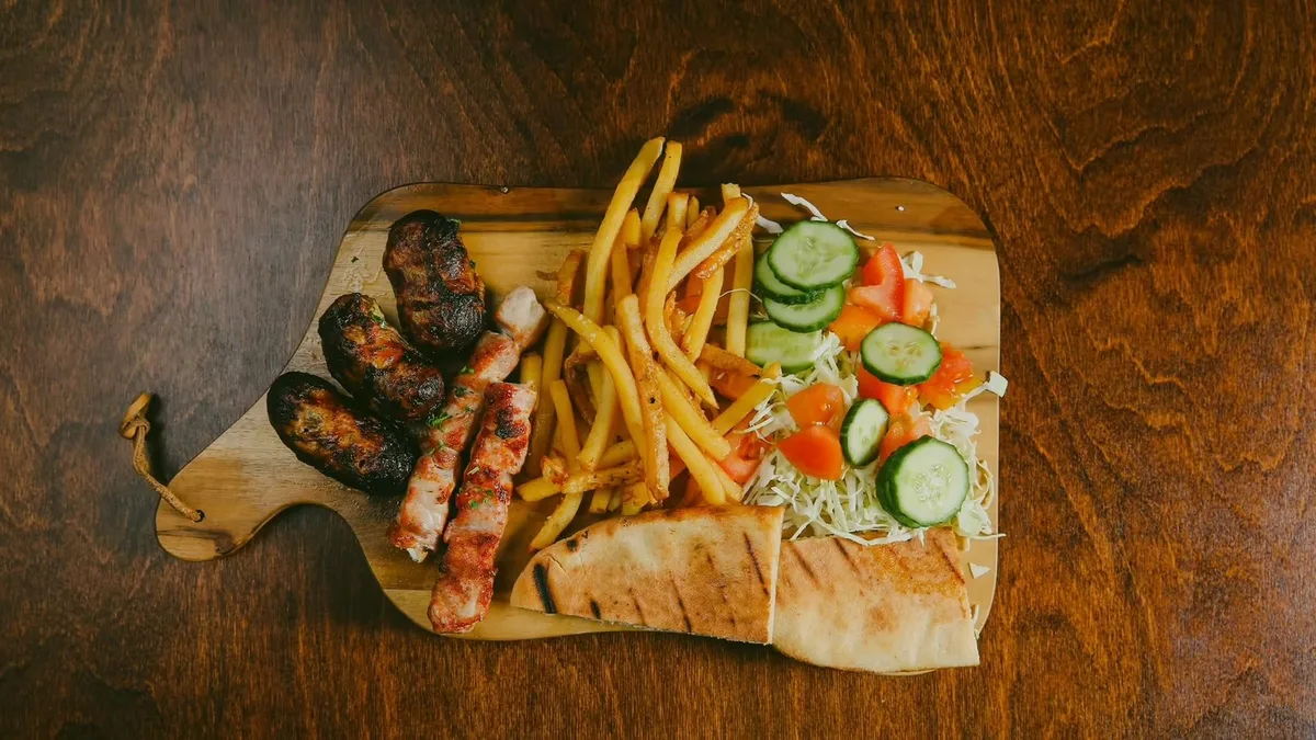 Mix Souvlaki and Sheftalia Portion