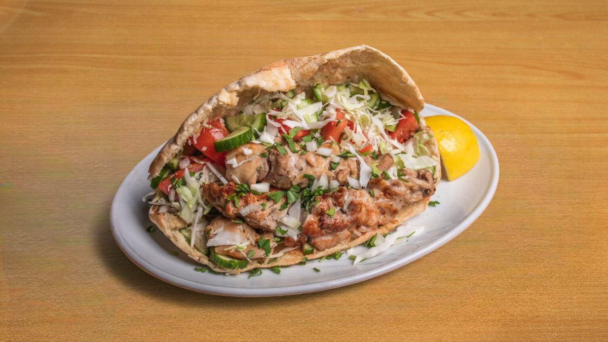 Chicken Kebab in Cypriot Pita