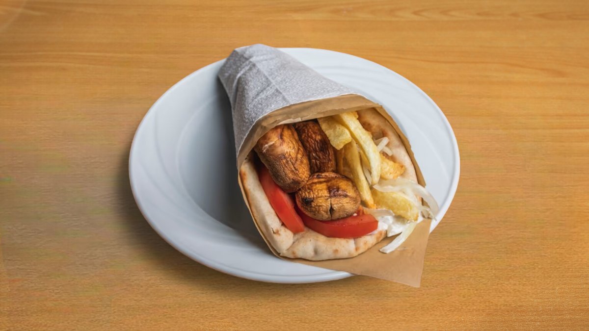 Mushrooms Greek Pita