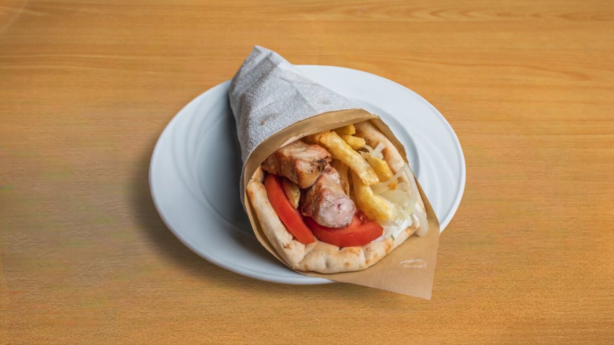 Pork Souvlaki Greek Pita