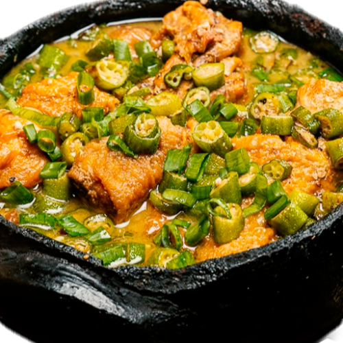 Frango com Quiabo - para 4 a 5 Pessoas